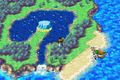 Traveling to Aqua Rock in the game's overworld